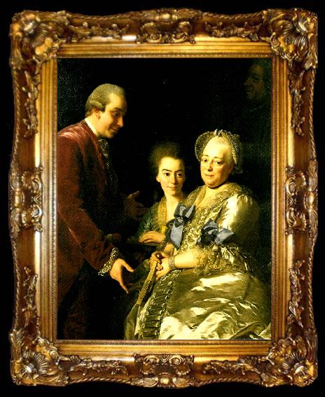 framed  Alexander Roslin familjen grill, ta009-2